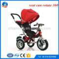 El nuevo asiento del estilo puede girar el triciclo de 360 ​​grados en el triciclo 3 del niño de la rueda de aire de la rueda 3 en 1 triciclo